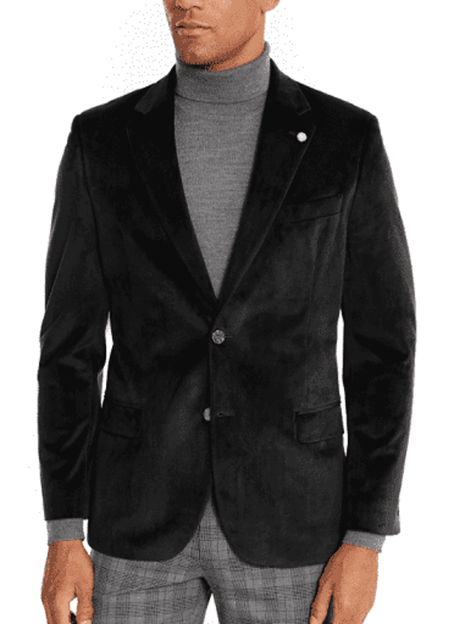 Men’s Modern-Fit Velvet Sport Coat