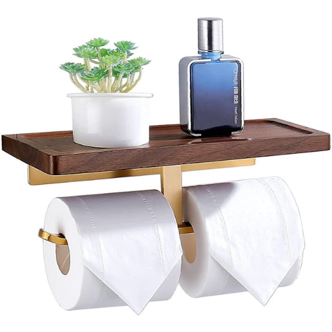 Amoowis Toilet Paper Holder with Shelf