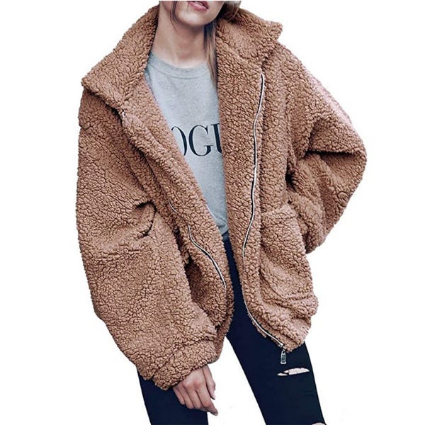 PRETTYGARDEN Shearling Coat