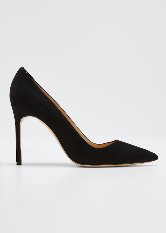 Manolo Blahnik BB 105mm Suede Pump