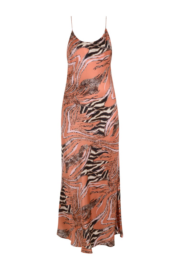 Monika the Label Camille Animal Print Slip Dress