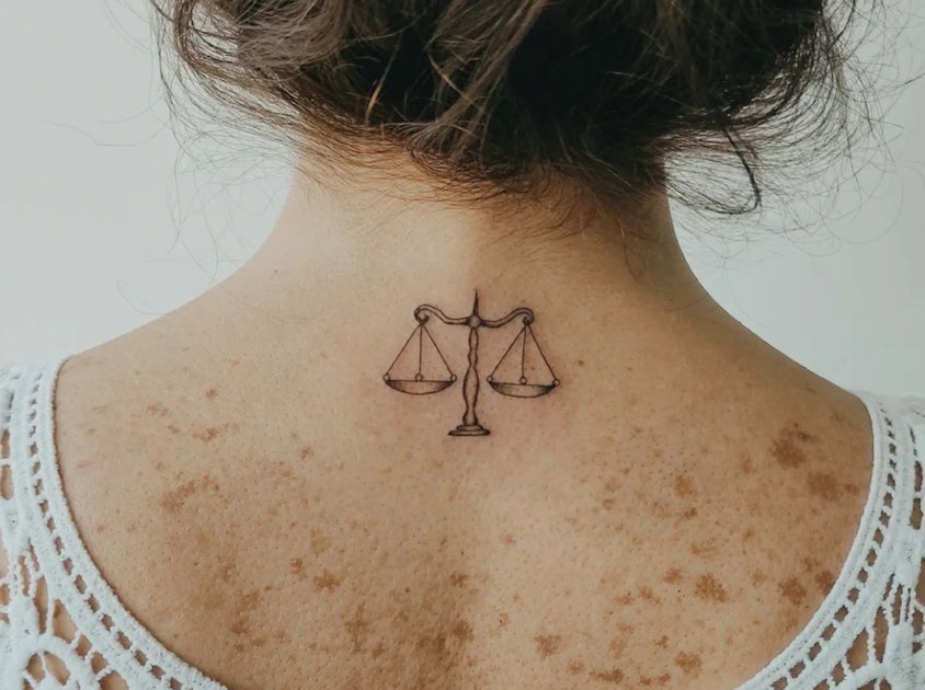 Libra Tattoo Ideas: Scales Of Justice, Constellation, Wolves, & More