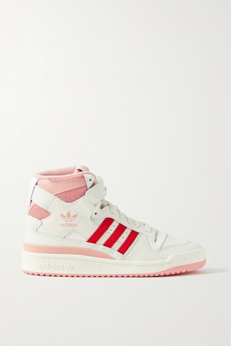 Adidas Originals Forum 84 Leather and Suede High-Top Sneakers
