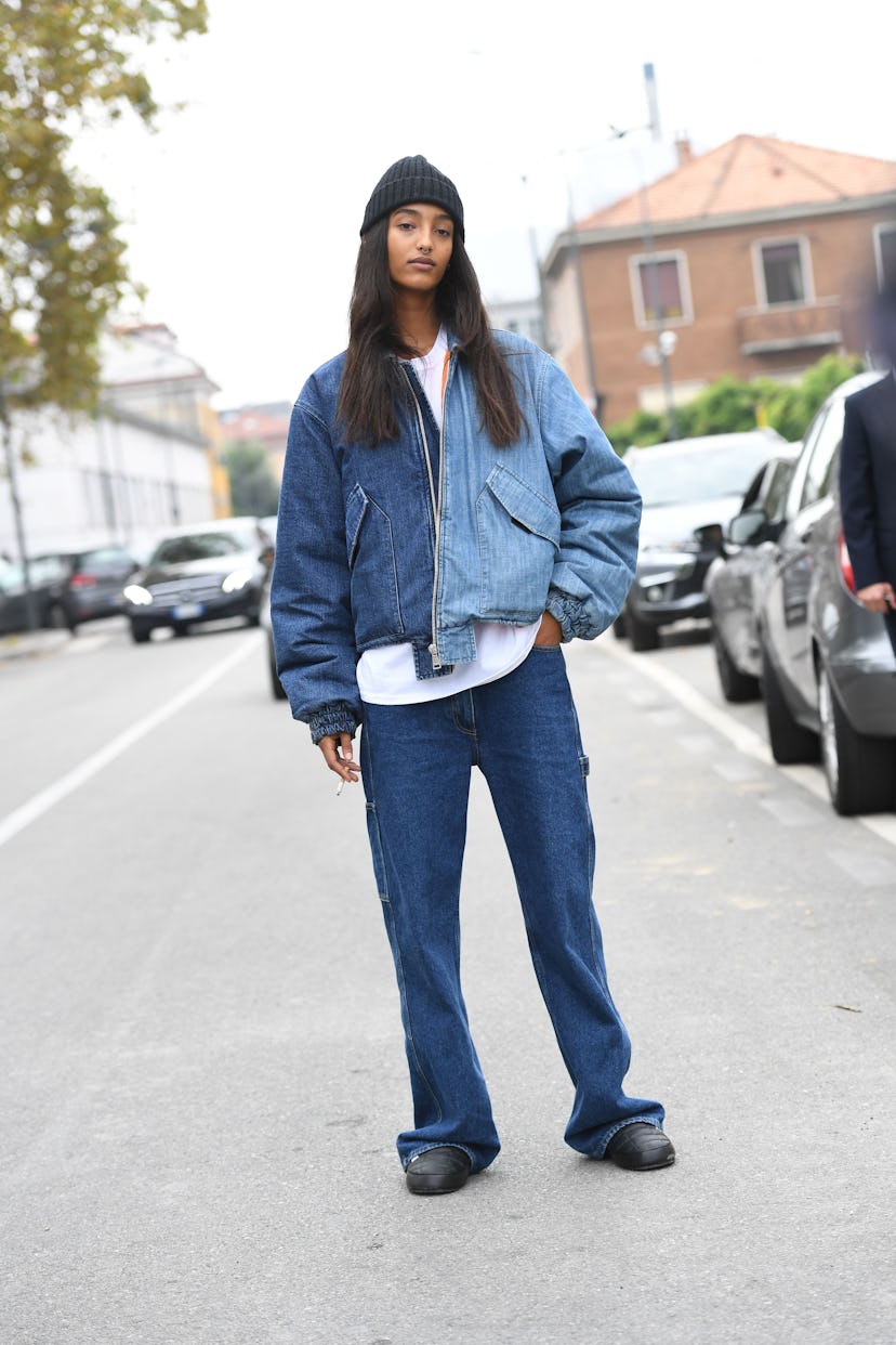 Street style at Milan Fashion Week Spring 2020.