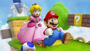 Nintendo characters Princess Peach and Mario.