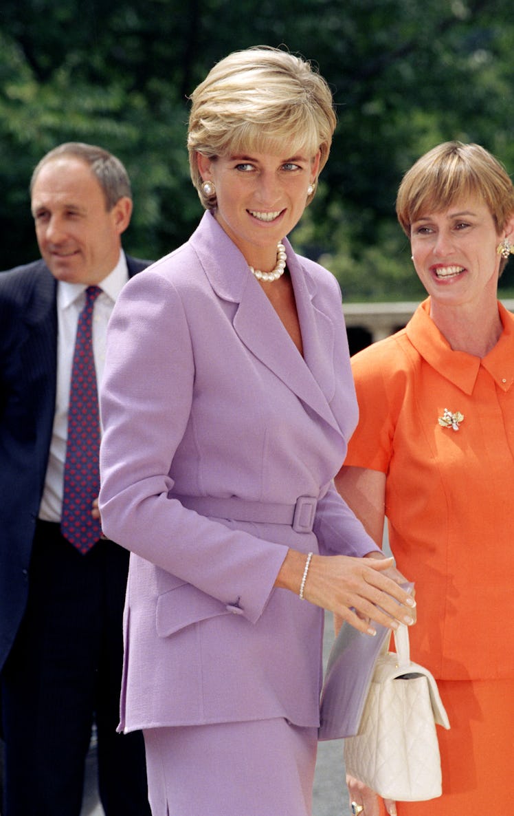 Diana, The Princess Of Wales Visits Washington, Usa.Anti-Landmines Speech At The Red Cross Headquart...