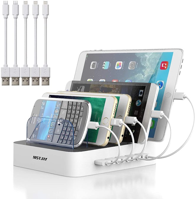 MSTJRY 5-Port Multi USB Charger Station