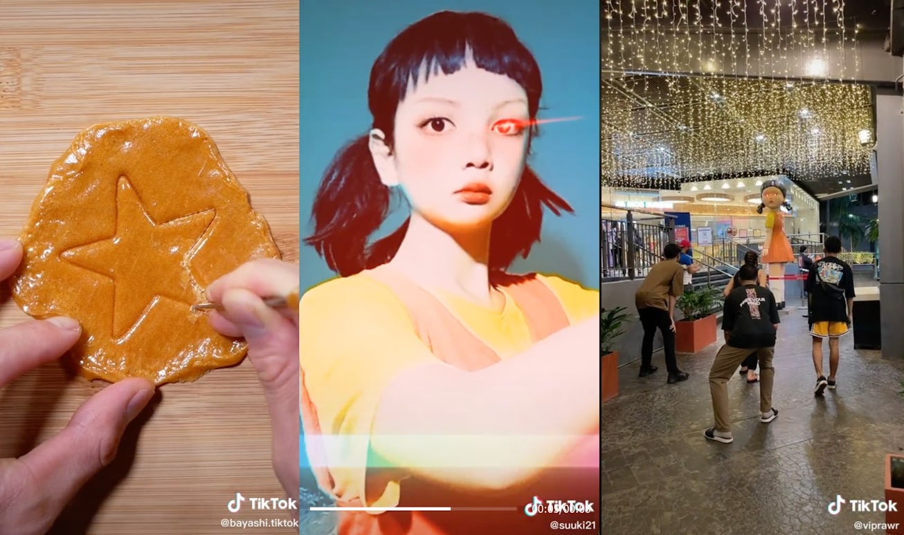 TikTok creators are inspired by Netflix's 'Squid Game.'