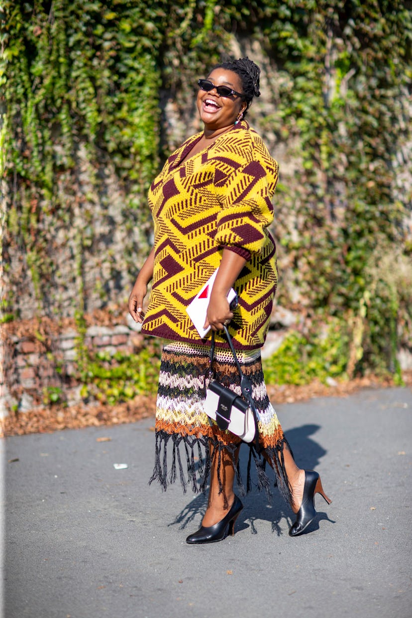 Street style at Milan Fashion Week Spring 2020.