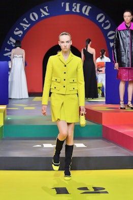 A model walks the runway during the Dior Womenswear Spring/Summer 2022 show as part of Paris Fashion...
