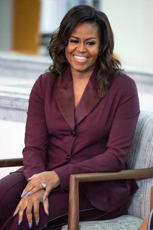 Michelle Obama speaks with a local book group about her book "Becoming" at the Tacoma Public Library...