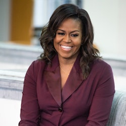 Michelle Obama speaks with a local book group about her book "Becoming" at the Tacoma Public Library...