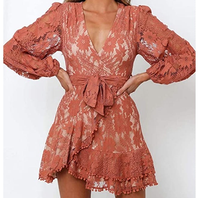 Halfisland Lace Wrap Dress