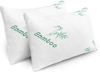 PLX Bamboo Cooling Memory Foam Pillows (2-Pack) 