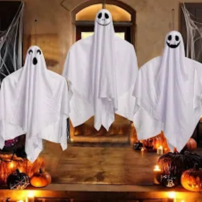 3 Pack Hanging Ghosts Halloween Decorations