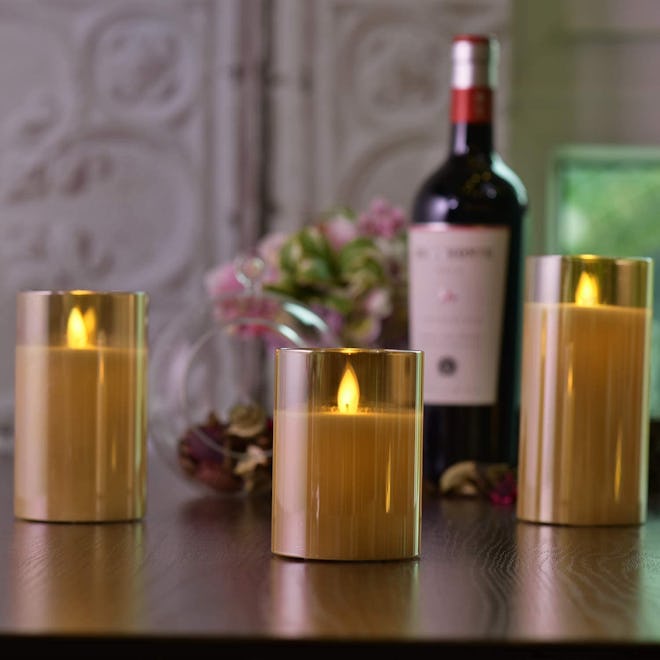 YFYTRE Flameless Candles (Set of 3)