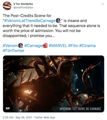 venom 2 post credits ending explained