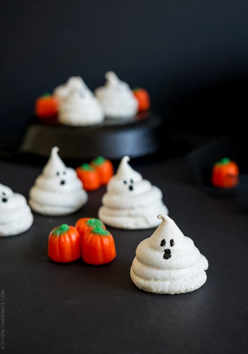 These ghost meringues are one Halloween treat babies can enjoy.
