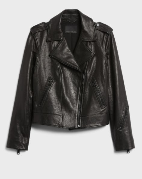 Essential Leather Moto Jacket