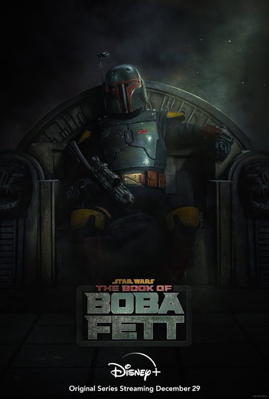 The official poster and release date for Book of Boba Fett.