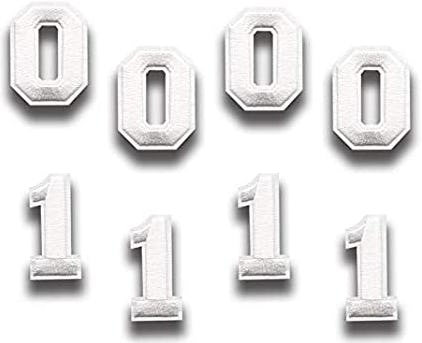 White Iron On Patches