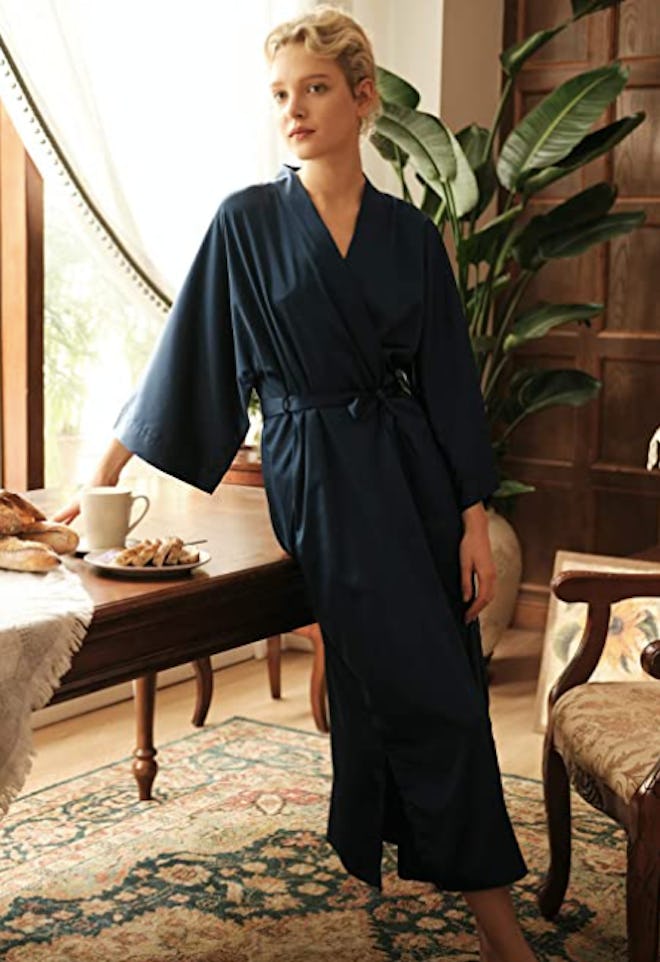 SIORO Long Silk Robe