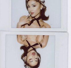 Ariana Grande captured on Polaroid