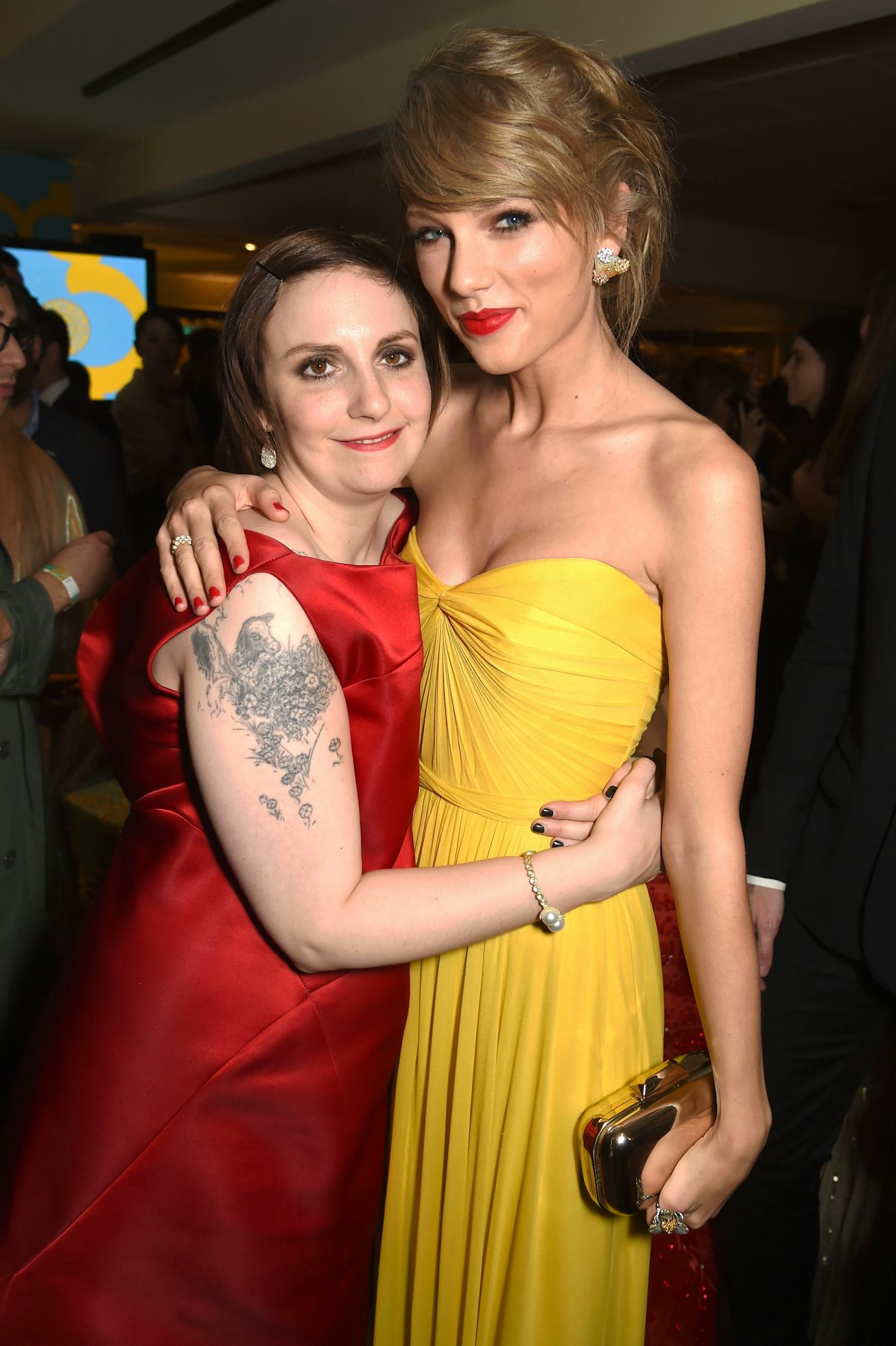 Taylor Swift was a bridesmaid in Lena Dunham's wedding to Louis Felber