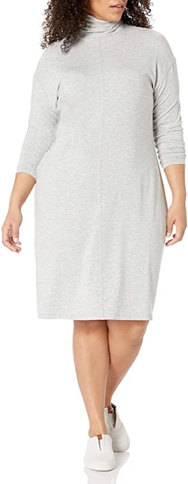 Amazon Brand - Daily Ritual Plus Size Long-Sleeve Turtleneck Dress