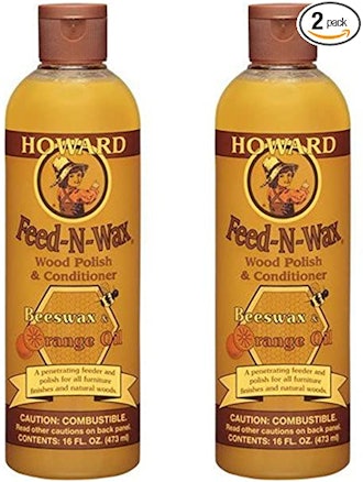Howard Products Wood Polish & Conditioner (2-Pack)