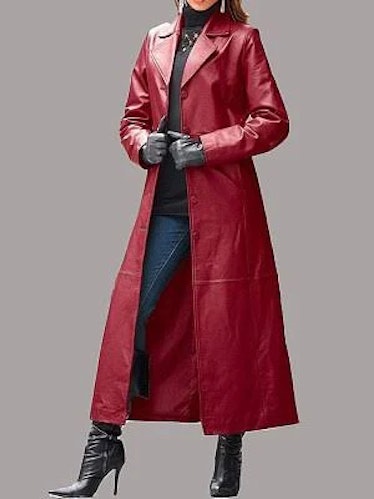 Leather Coat Long Coat
