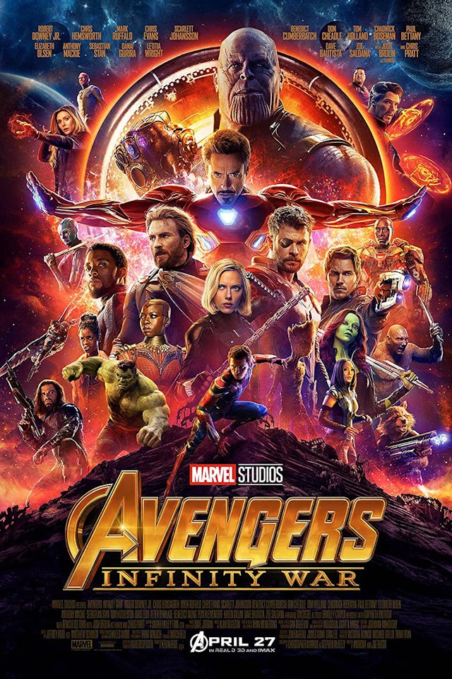 The poster for Avengers: Infinity War.