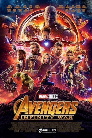 The poster for Avengers: Infinity War.