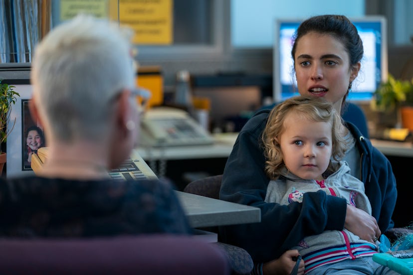 RYLEA NEVAEH WHITTET as MADDY and MARGARET QUALLEY as ALEX in episode 101 of MAID via Netflix Media ...