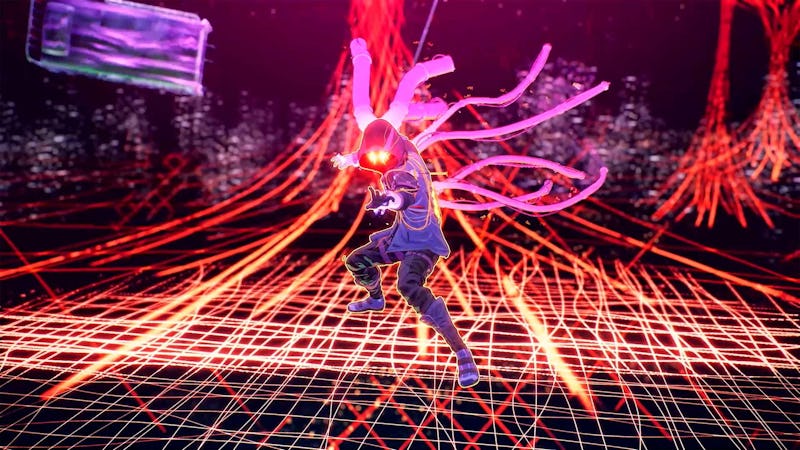 A screenshot from the Scarlet Nexus video game