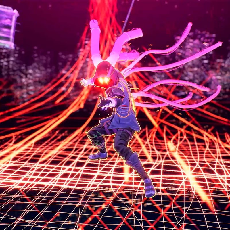 A screenshot from the Scarlet Nexus video game