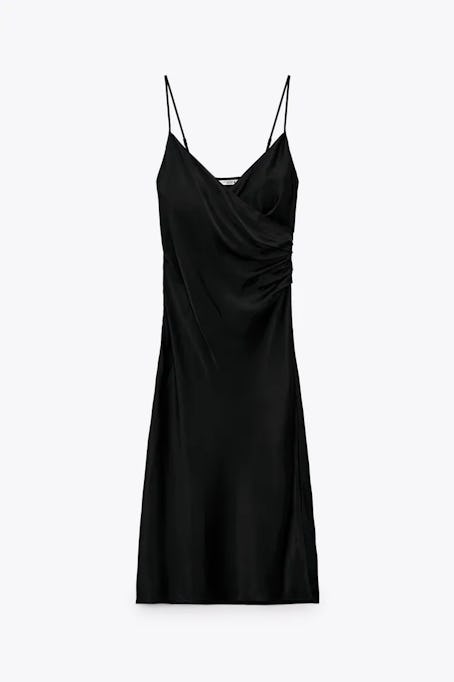 Draped Lingerie-Style Dress