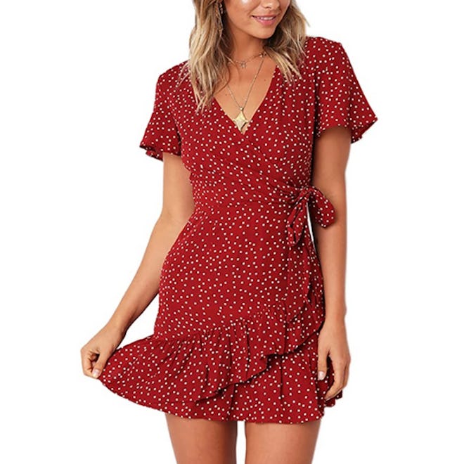 Relipop V Neck Print Dress