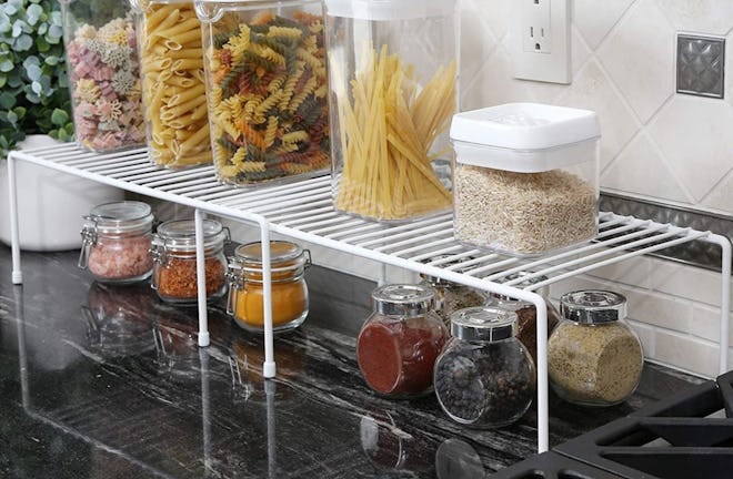 Smart Design Kitchen Storage Expandable Shelf Rack