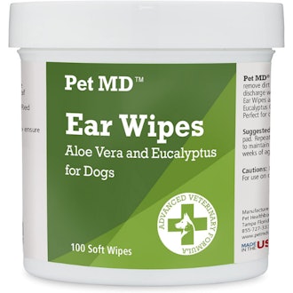 Pet MD Dog Ear Cleaner Wipes