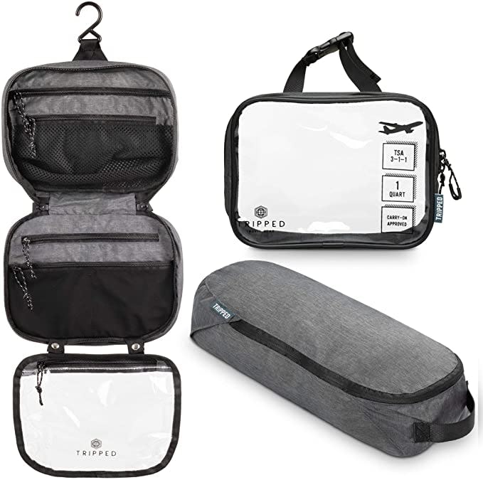 TRIPPED Toiletry Bag Kit Set (3 Pieces)