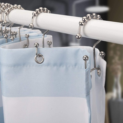 Titanker Shower Curtain Hooks Rings (12-Pack)