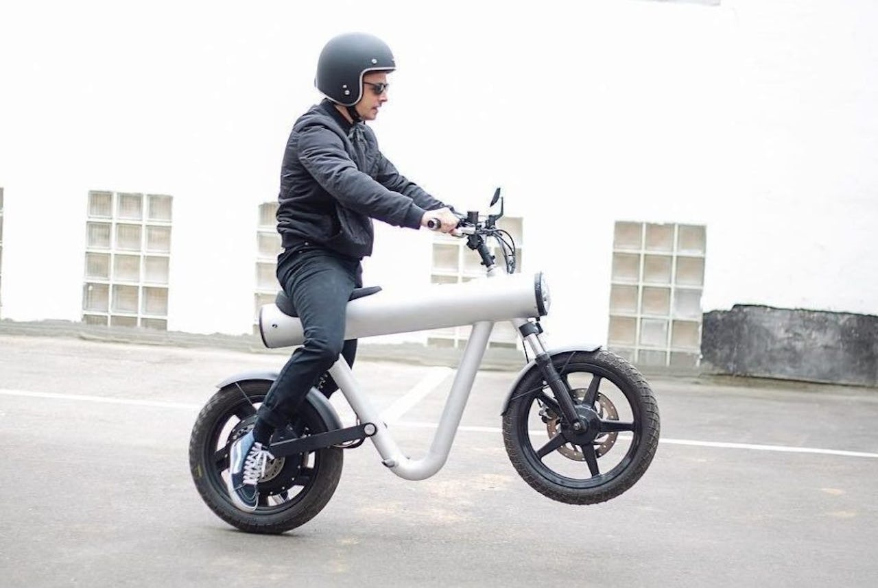 You can now order this bizarre e-bike looks an actual pipe