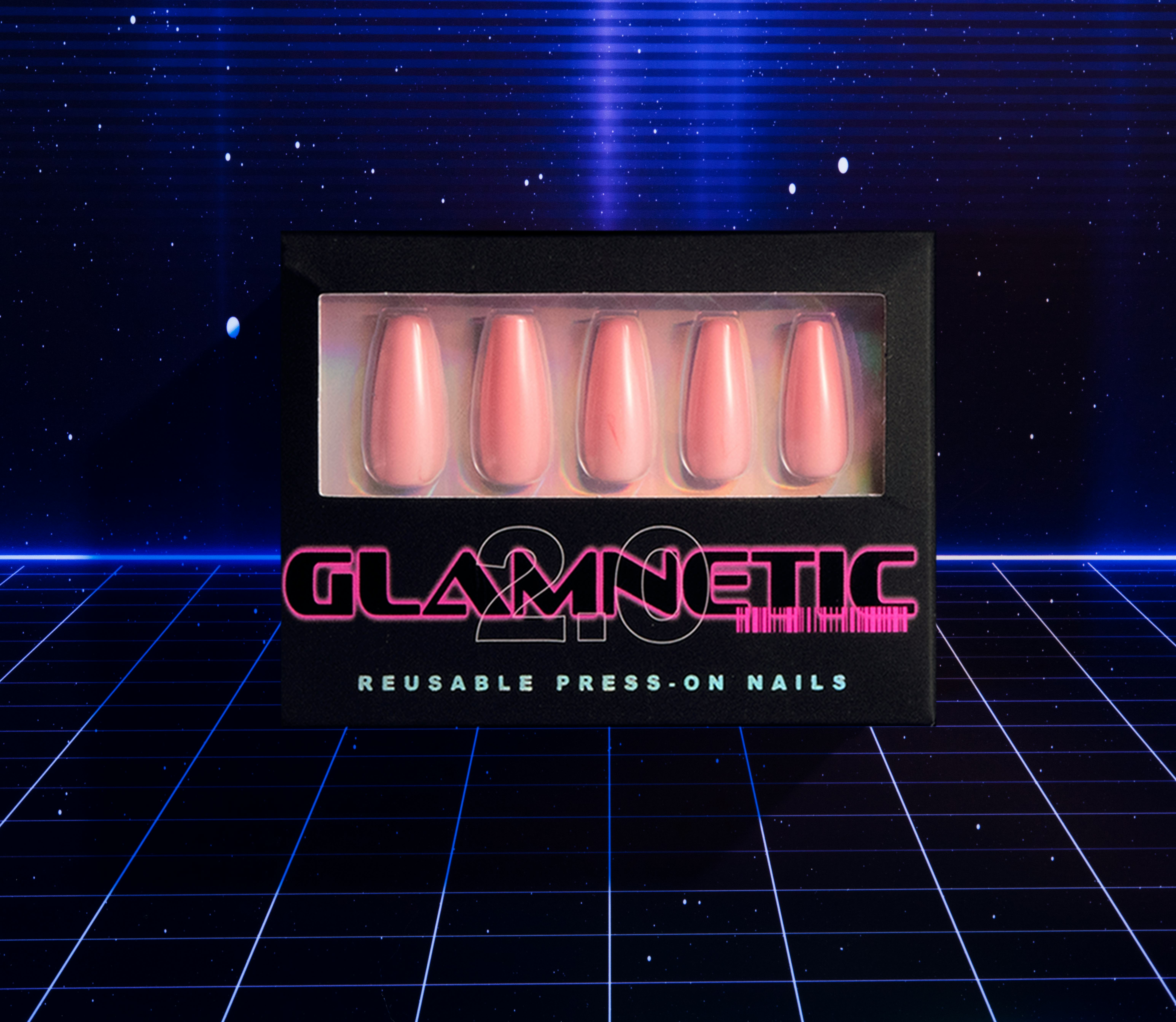 Blood Moon Reusable Press-On Nails