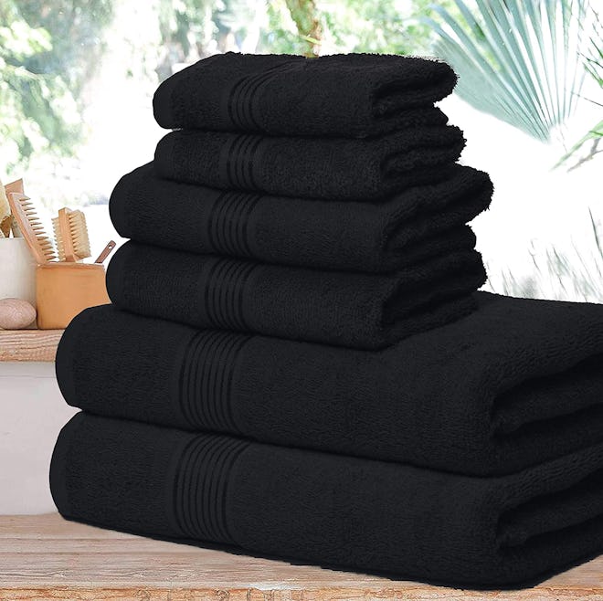 Elvana Home Ultra Soft Cotton Towel Set (6-Pack)