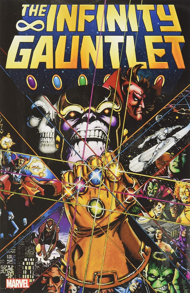 Cover for Infinity Gauntlet #1 by artist George Perez.