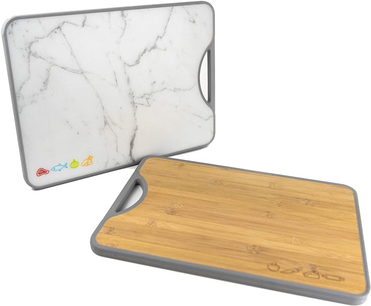 W. INNOVATIONS Double-Sided Bamboo Poly Cutting Board