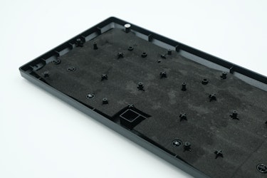 The foam inside of the Razer Huntsman V2 TKL keyboard. Mechanical gaming keyboard review.