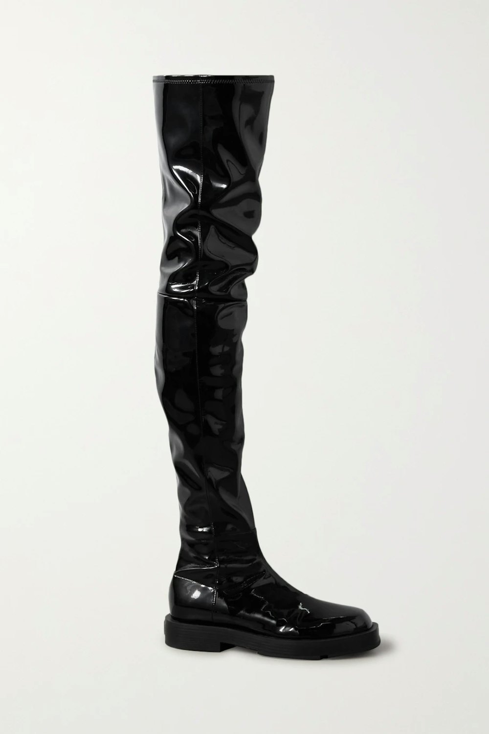 Patent-Leather Over-The-Knee Boots