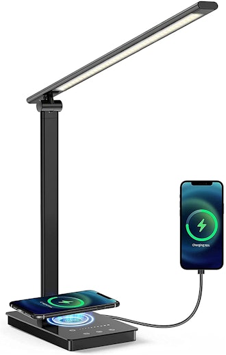 VUWISH Led Desk Lamp with Wireless Charger 